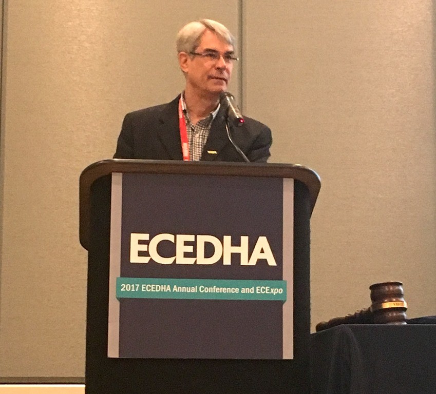 Dr. Stancil speaking at the annual ECEDHA Conference this year.